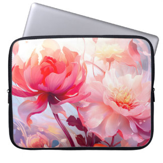 Lentebloem Waterverf Tuin Laptop Sleeve