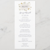 Lentebloem | White Wedding Diner Menu (Voorkant)