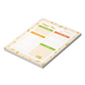 Lentebloemboeket Dagelijkse Planner Notitieblok (Linkerzijde)
