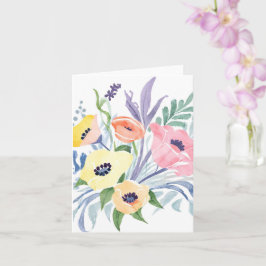 Lentebloemboeket | Pretty Floral Watercolor Kaart