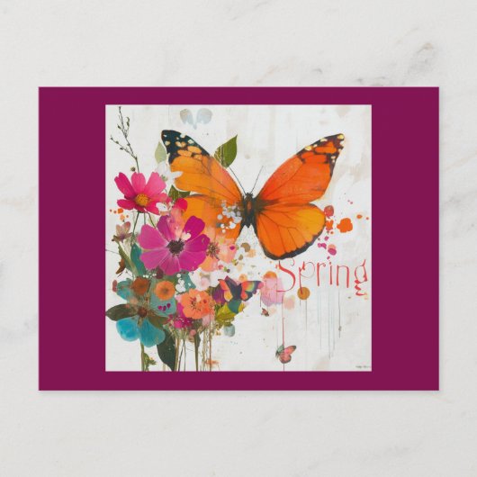 Lentebloemen, 2025, briefkaart (Voorkant)