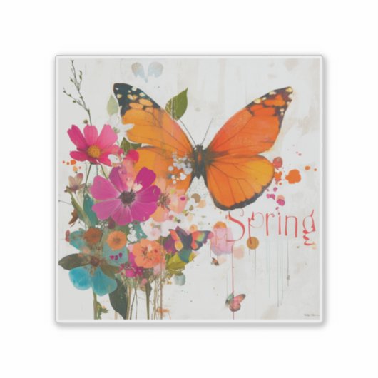 Lentebloemen, 2025, sticker (Voorkant)