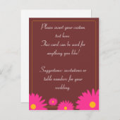 Lentebloemen Ansichtkaarten Uitnodiging Briefkaart (Voorkant / Achterkant)