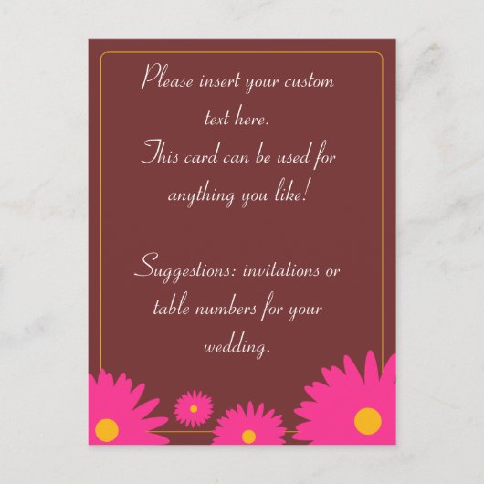 Lentebloemen Ansichtkaarten Uitnodiging Briefkaart (Voorkant)