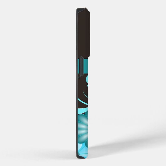 Lentebloemen Aqua Blue Hibiscus Bloemen Case-Mate iPhone Case (Achterkant / Rechts)