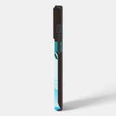 Lentebloemen Aqua Blue Hibiscus Bloemen Case-Mate iPhone Case (Achterkant / Links)