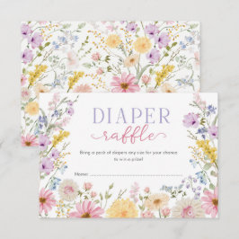 Lentebloemen Baby in Bloei Luiers Raffle Informatiekaartje