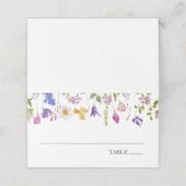 Lentebloemen Baby Naam Plaatskaarten Plaatskaartje (Buitenkant ongevouwen)