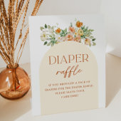 Lentebloemen Baby Shower Luiers Raffle Bord Reclamebord Met Voetstuk