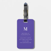 Lentebloemen Bloemen Bagage Label (Achterkant verticaal)