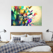 Lentebloemen, Bloemenkunst, Bloemen, Bloemenkunst Canvas Afdruk (Insitu (Slaapkamer))