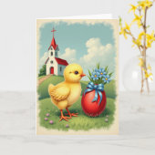 Lentebloemen Boeket Scène Kaart (Gele Bloem)