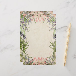 lentebloemen briefpapier