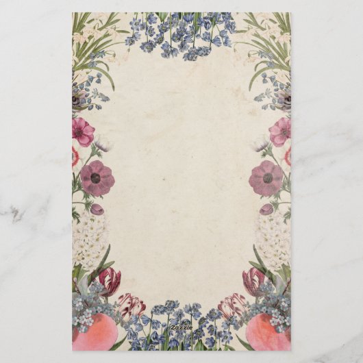  lentebloemen briefpapier (Achterkant)