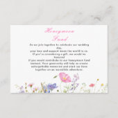 Lentebloemen Bruidsboeket Informatiekaartje (Voorkant)