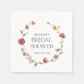 Lentebloemen Bruiloft Borrel  Servet (Voorkant)