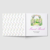 Lentebloemen Bruiloftsboog Gastenboek (Volledig)