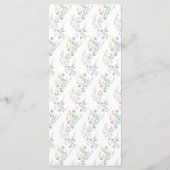 Lentebloemen Bruiloftsboog Menu (Achterkant)