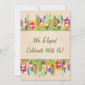 Lentebloemen Bruiloftsvoltrekking Feest Kaart (Voorkant)