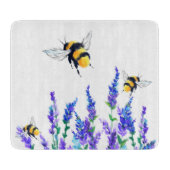 Lentebloemen en bijen snijplank (Voorkant)