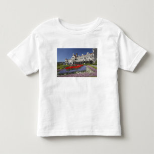 Lentebloemen en historisch station, kinder shirts