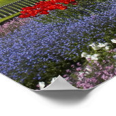 Lentebloemen en historisch station, poster (Hoek)