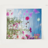 Lentebloemen en vlinder wandkleed (Voorkant (horizontaal))