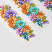 Lentebloemen en vlinders decoupage tissuepapier (Detail)