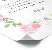 Lentebloemen Frame Boeket Bar Poster (Hoek)