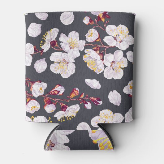 lentebloemen: gedetailleerd behang. blikjeskoeler (Voorkant)