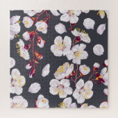  lentebloemen: gedetailleerd behang. legpuzzel (Horizontaal)