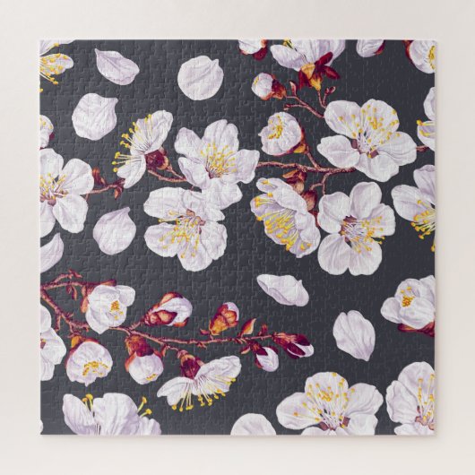  lentebloemen: gedetailleerd behang. legpuzzel (Verticaal)