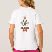 Lentebloemen groeien met gratie Retro T-shirt (Achterkant)