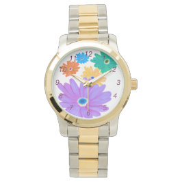 Lentebloemen horloge