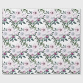 Lentebloemen in waterverf | Romantisch Cadeaupapier (Vlak)