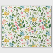 Lentebloemen Inpakpapier (Vlak)