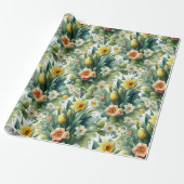 Lentebloemen Inpakpapier (Uitgerold)