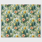 Lentebloemen Inpakpapier (Vlak)
