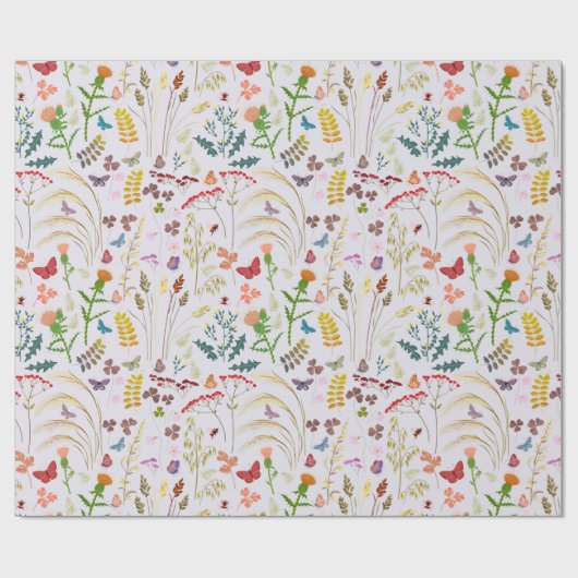 Lentebloemen Inpakpapier (Vlak)