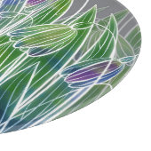 Lentebloemen, kruiden, waterverf naadloze grens. snijplank (Hoek)