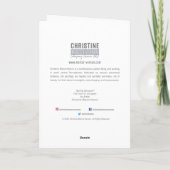 Lentebloemen Lege Wenskaart Kaart (Achterkant)