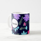Lentebloemen Moeder Naam Koffiemok (Voorkant links)