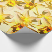 Lentebloemen Narcissen Foto Cadeaupapier (Hoek)