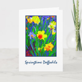 'Lentebloemen Narcissen' Lege Wenskaart Kaart