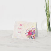 Lentebloemen notitiekaart (Voorkant)