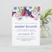 lentebloemen paasbrunch kaart (Staand voorkant)