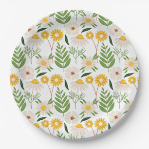 Lentebloemen Papieren Bordje