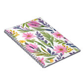 lentebloemen |  pastelbloem Waterverf Notitieboek (Rechterzijde)