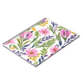 lentebloemen |  pastelbloem Waterverf Notitieboek (Linkerzijde)