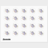 lentebloemen ronde sticker (Vel)